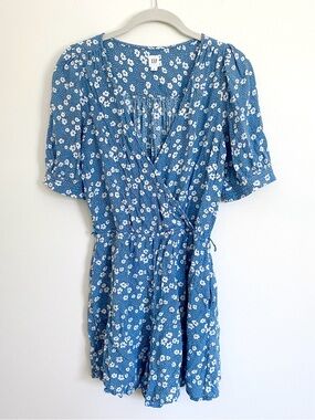 Gap Blue Floral Romper